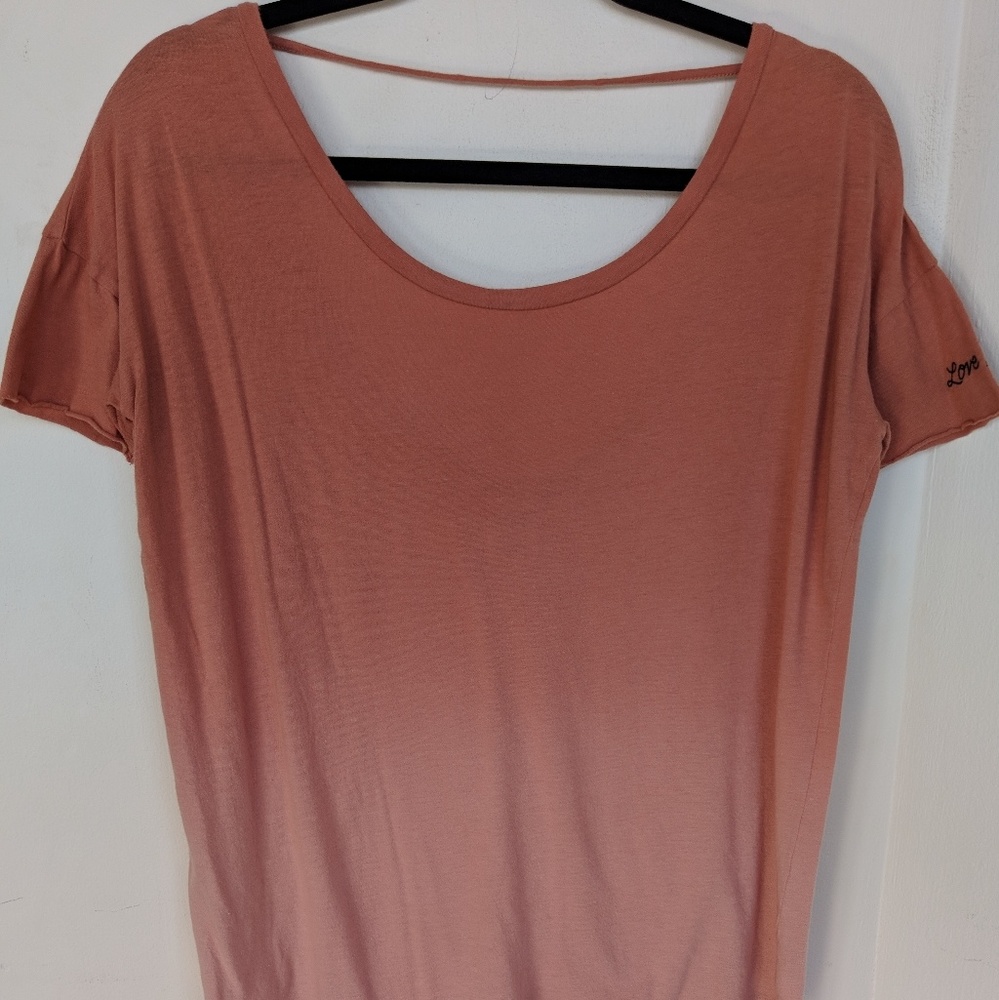 PINK🙉adorbs low back ombre t-shirt🙈sz S🙊VGUC